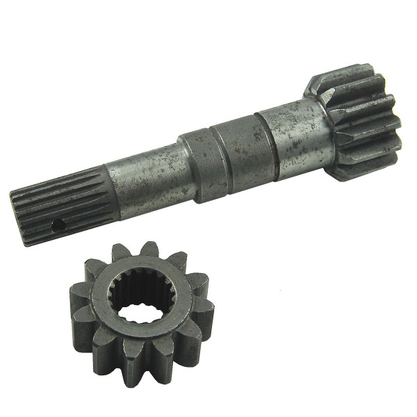 Wałek Iseki, 1427-202-001-00, 13T, 18T, 131 mm, zębatka 12T, 18T,