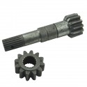 Arbre Iseki, 1427-202-001-00, 13T, 18T, 131 mm, pignon 12T, 18T,