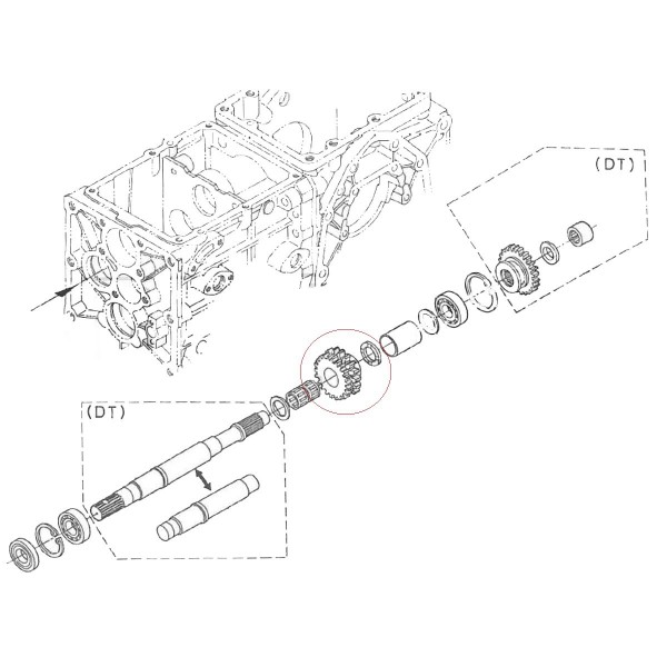 Gear, 22T, 15T, 67211-14850, 66704-14452