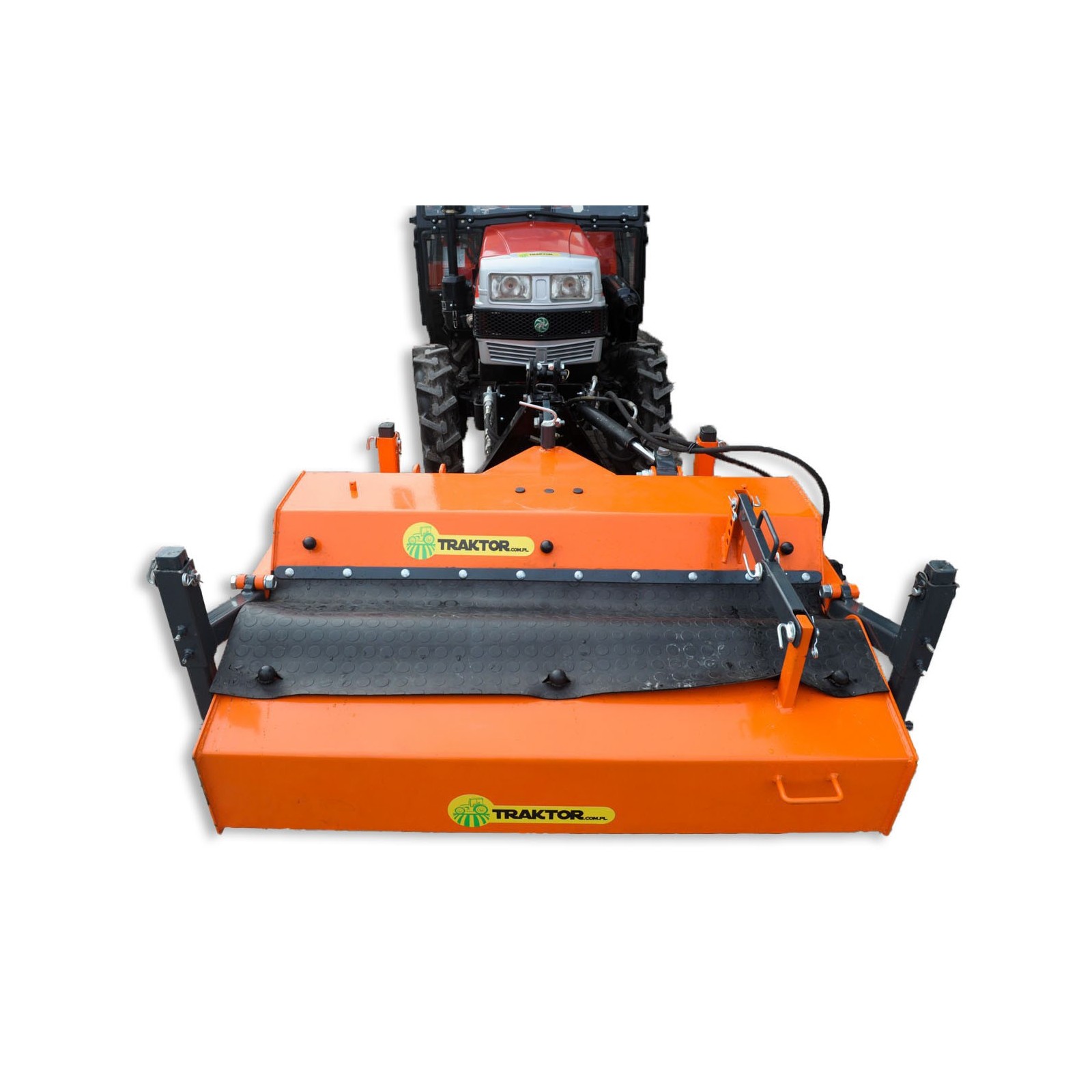120 cm Kehrmaschine für einen Traktor mit Sanko-Korb