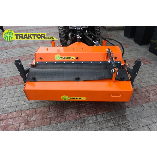 Barredora de 120 cm para tractor con cesta Sanko