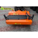 120 cm sweeper for a tractor with a Sanko basket