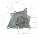 Pompa wody Isuzu E3AF1, 6513-610-141-20, HD46651192