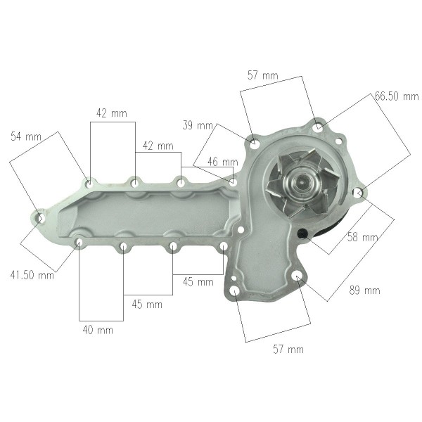 Wasserpumpe - Kubota V2403-7
