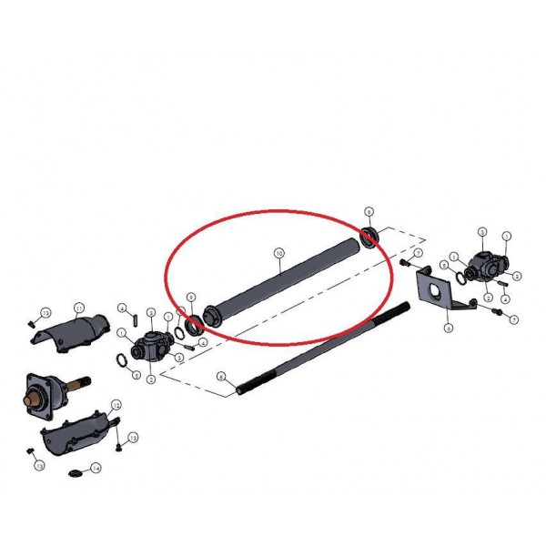 Cubierta del eje de transmisión VST de Mitsubishi