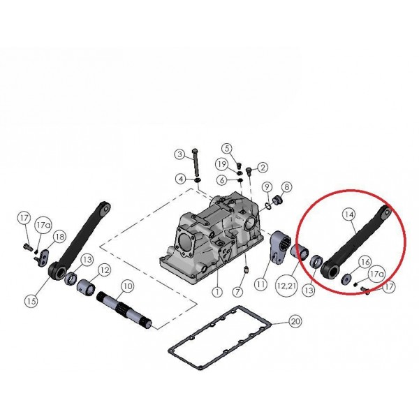 Bras de levage gauche gauche Mitsubishi VST