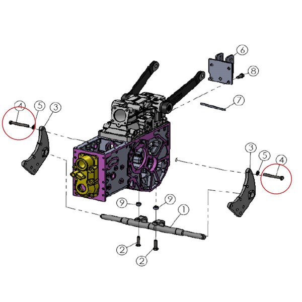 Śruba M8x15 Mitsubishi VST