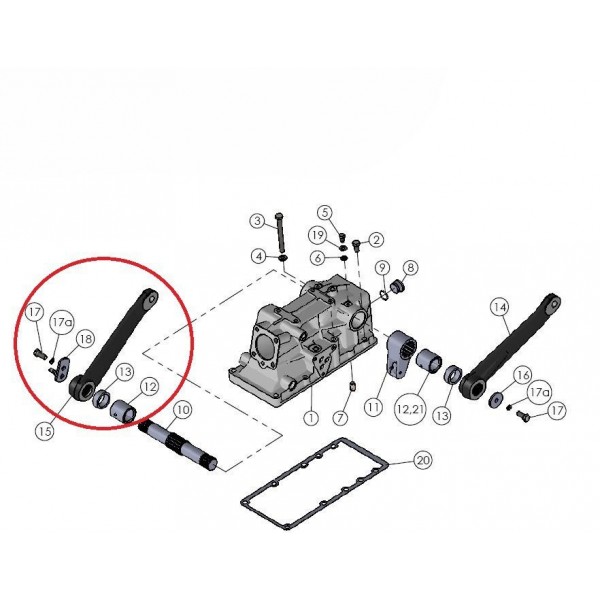Ramię podnośnika prawe RH Mitsubishi VST