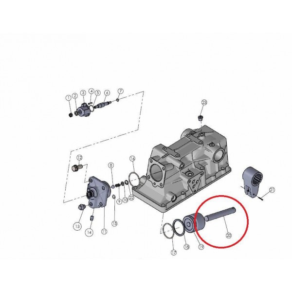 Mitsubishi VST MT180/224 lifter piston pusher