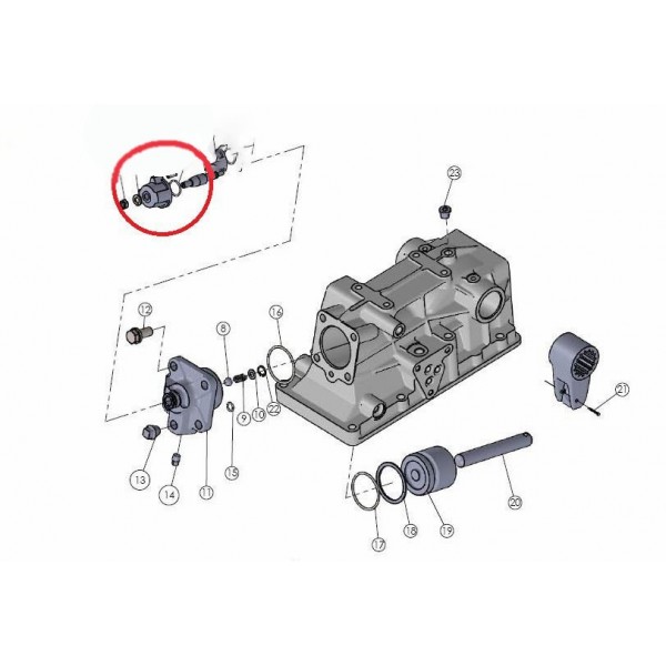 Bouton de réglage du poussoir Mitsubishi VST MT180/224