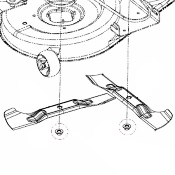 Matice nože, 5/8-18, Cub Cadet CC, 712-0417A, 712-05134
