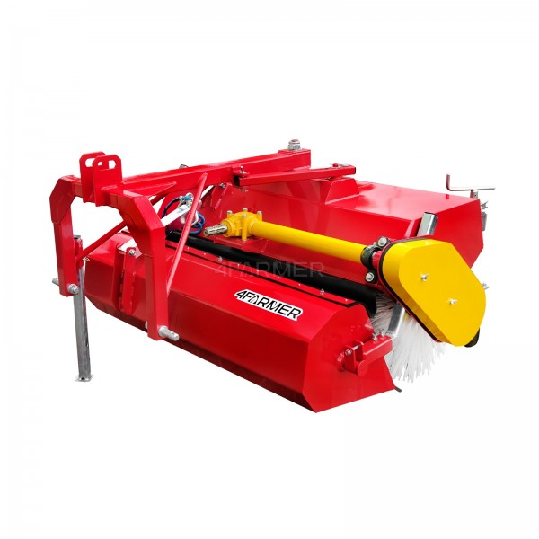 Balayeuse de 120 cm pour tracteur 4FARMER avec panier