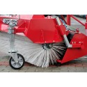 120 cm sweeper for the 4FARMER tractor with a basket