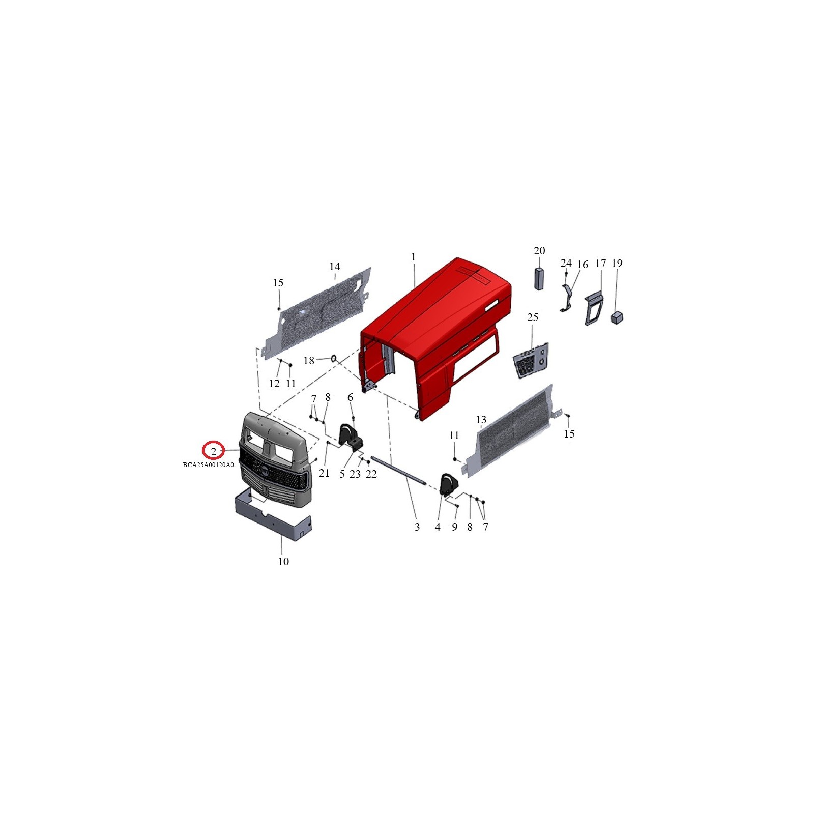 Maska/Grill Mitsubishi VST