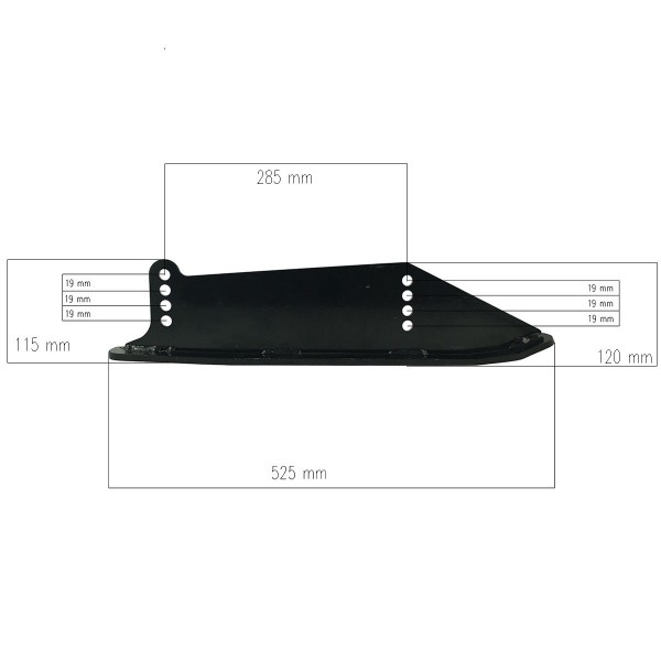 Patin faucheuse à fléaux / GAUCHE / EFG / EFGC / EFGCN / EFGCK / ATVE120 / ATVM120 4FARMER