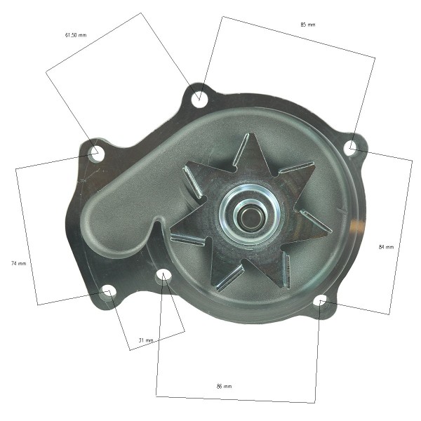 Wasserpumpe, Kubota V2607, 1J700-73030, 1J700-73034
