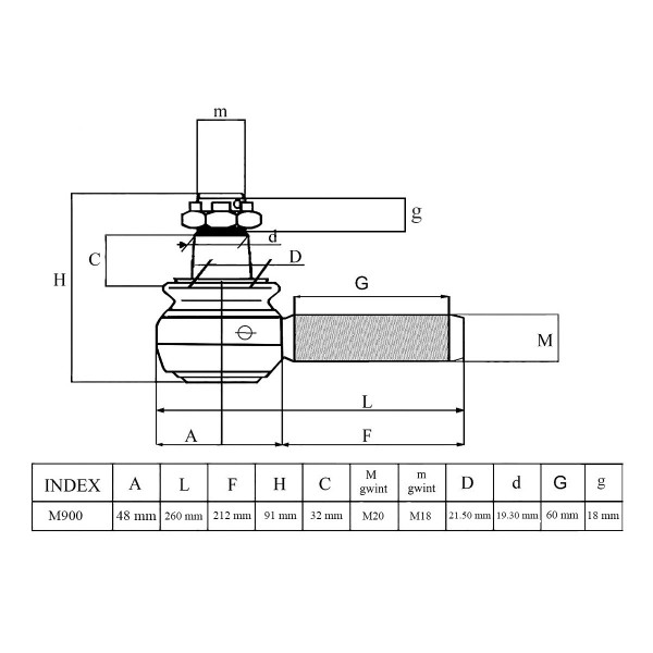 Hlava ojnice, 260 mm, Kubota M9000, Kubota M6S-111, 3A161-62920, Kubota M8200, Kubota M7030