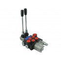 Distributeur manuel 2 sections 40L avec section flottante, loquet