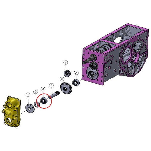 Cojinete 47 x 20 x14 mm, 6204, Mitsubishi VST Fieldtrac, VST Shakti VST MT180 / MT224 / MT270, A932502C, MEG2014000GA0