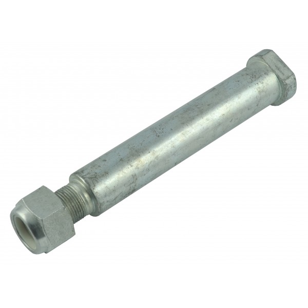 Boulon avec filetage et écrou 265 x 40 mm pour bras de faucheuse à fléaux arrière AGF140, AGF 160, AGF180