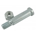 Bolzen mit Gewinde und Mutter 144 x 30 mm für den Arm des Heckschlegelmähers AGL125