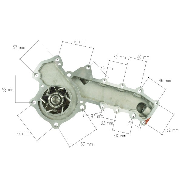 Pompa wody - Kubota V2203 / V2403 | Traktor.com.pl