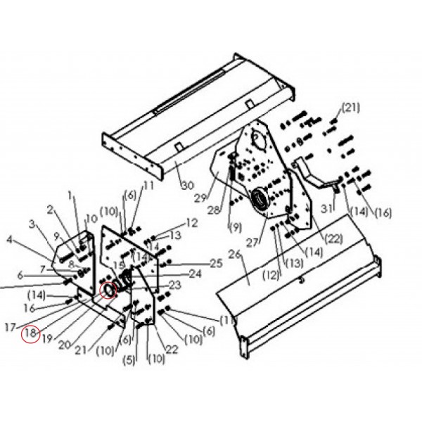 Pojistný kroužek 67x77 mm pro separační rotor SB