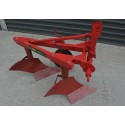 Two furrow plow with support wheel DEMAROL