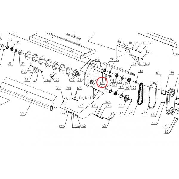 Tažná pružina 93 mm separační páky