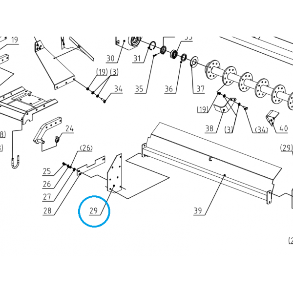 Přední připojovací deska separační oje SB