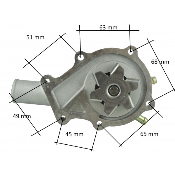 Vodní čerpadlo - Kubota V1305 / F3680 / F3990