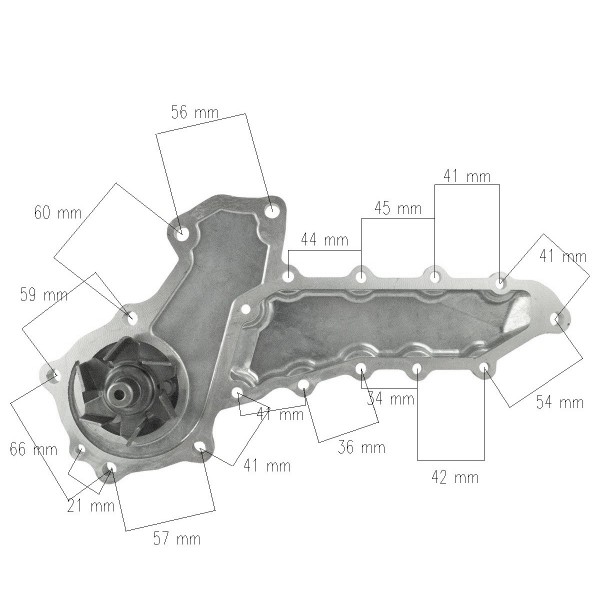 Pompa wody, Kubota D1301, Kubota D1302, Kubota V1502, Kubota V1903, Kubota V2003, Kubota V2203, Kubota L2550, Kubota L2850, L325