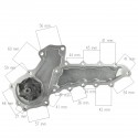 Vodné čerpadlo, Kubota D1301, Kubota D1302, Kubota V1502, Kubota V1903, Kubota V2003, Kubota V2203, Kubota L2550, Kubota L2850,