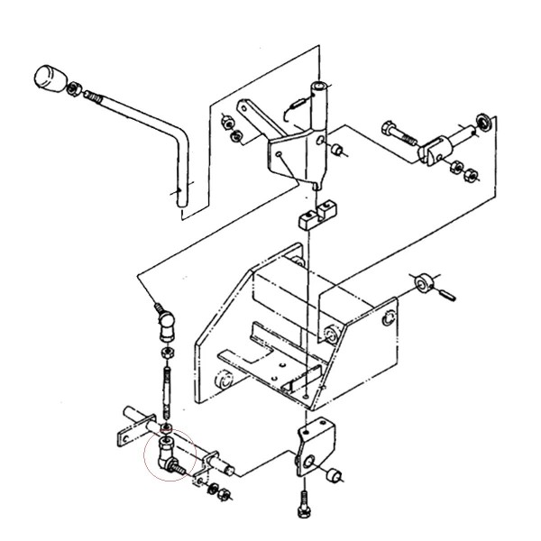 Extremo de varilla 66021-56220 48 x 56 mm Kubota DC60 DC70 L4708 M7040 M9540 6-23-131-04