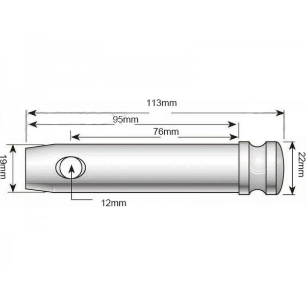 Pasador gato 1 113 mm