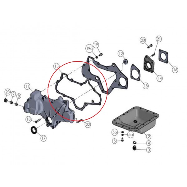 Těsnění převodové skříně / Mitsubishi V4C / VST MT270