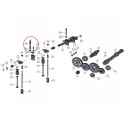 Tornillo, pasador de soporte, soporte del eje del teclado Mitsubishi VST MT270, MT224, MT180, Cub Cadet