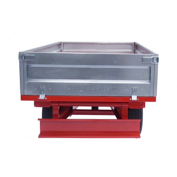 Przyczepa rolnicza jednoosiowa z kiprem Geograss