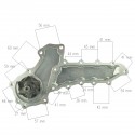 Vodné čerpadlo, Kubota D1301, Kubota D1302, Kubota V1502, Kubota V1903, Kubota V2003, Kubota V2203, Kubota L2550, Kubota L2850, 