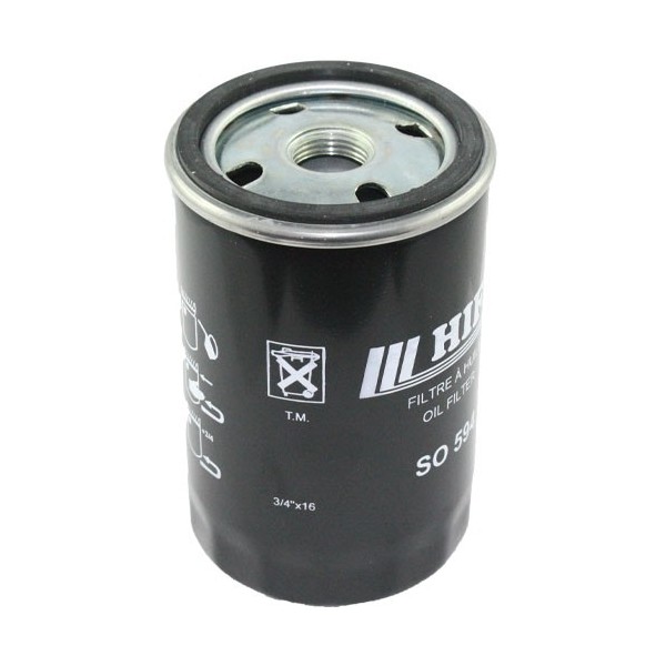 Filter motorového oleja 3/4"-16UNF, 75x122 mm, Ford 1663051, Motorcraft EFL 106, Mahle OC 266, Mann W719/27, Tecnocar R 362