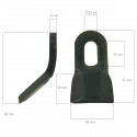Y-Messer / X-Messer für Schlegelmäher / 15 mm / 320 g / FERRI / HOWARD / MASCHNIO / ORSI