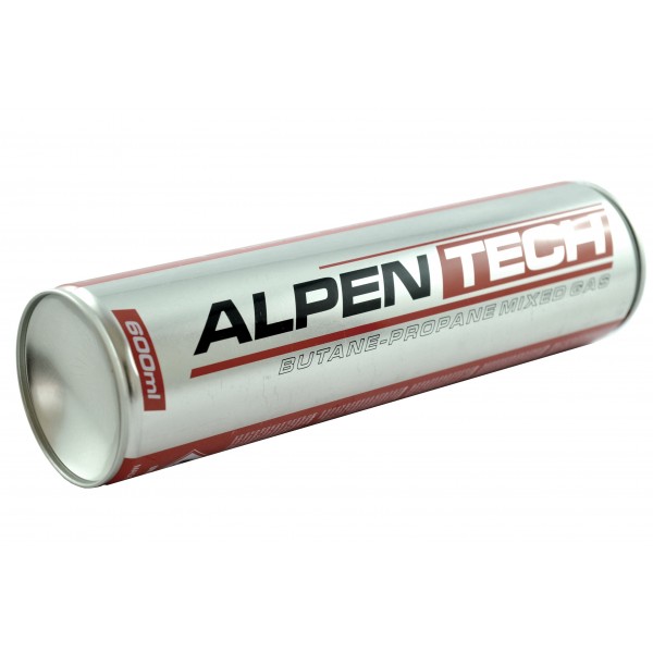 Plyn propan-butan pro hořák Alpentech, kartuše 600 ml, kartuše