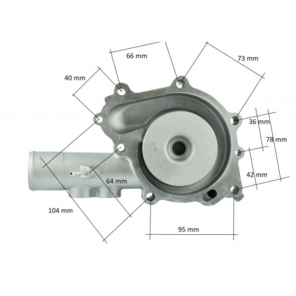 Bomba de agua - Yanmar 4TNVE106 / 4TNE106-SA / S4D106 / 4TNV106