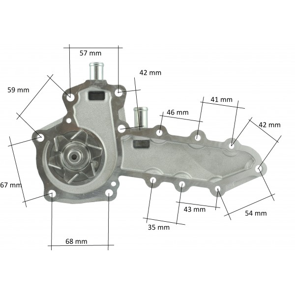 Wasserpumpe - Kubota V2403