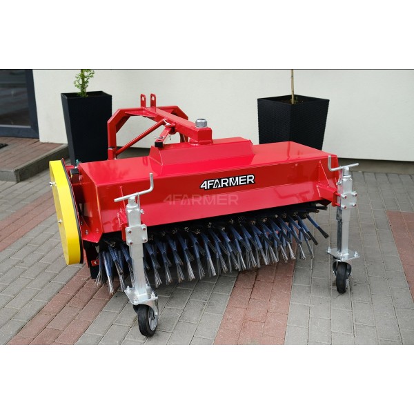 CH1200 weeder for the 4FARMER tractor with basket