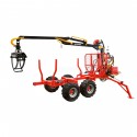 Żuraw leśny ATV LT1500 + przyczepa ładowacz HDS 1,5t / 300 kg 4Farmer