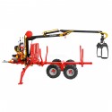 Żuraw leśny ATV LT1500 + przyczepa ładowacz HDS 1,5t / 300 kg 4Farmer