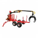 Grúa forestal ATV LT1500 + remolque cargadora HDS 1.5t / 300 kg