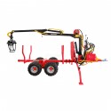 Grúa forestal ATV LT1500 + remolque cargadora HDS 1.5t / 300 kg