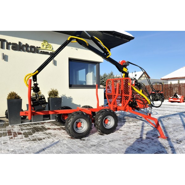 Lesní jeřáb ATV LT1500 + přívěsný nakladač HDS 1,5t / 300 kg